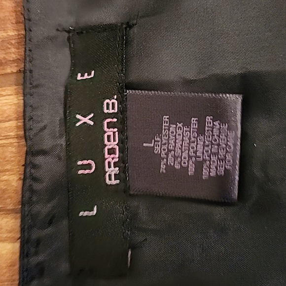 ARDEN B LUXE BLACK TUXEDO VEST SIZE LARGE. - Picture 3 of 3